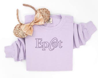 EPCOT embroidered Tshirt, Retro EPCOT shirt, Disney Parks t-shirt, EPCOT Sweatshirt, Epcot Sweater, Disney embroidered sweatshirt