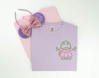 Pascal embroidered Tshirt, Rapunzel embroidered shirt, Tangled t-shirt, Disney Princess Shirt, Disney tshirt, Disney Tanktop