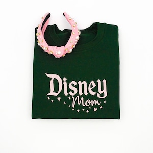 Disney Mama Embroidered Crewneck, Mickey Rainbow embroidered sweatshirt, Disney Mom Sweatshirt, Disney Crew, Disney Crewneck