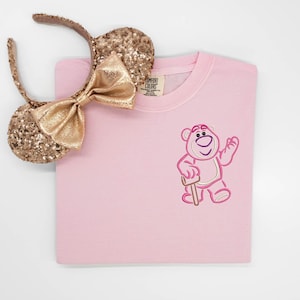 Toy Story Lotso Bear embroidered Tshirt, Toy Story embroidered shirt, Lotso t-shirt, Pixar Shirt, Disney tshirt, Disney Tanktop