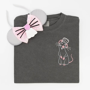 Remy embroidered Tshirt, EPCOT shirt, Remy t-shirt, Ratatouille Sweatshirt, Disney Pixar t-shirt, Ratatouille Ride Shirt, Disney Tanktop image 1