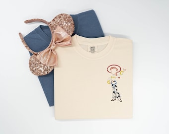 Toy Story Jessie embroidered Tshirt, Toy Story embroidered shirt, Jessie t-shirt, Pixar Shirt, Disney tshirt, Disney Tanktop