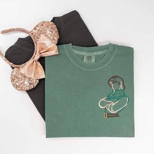 Flynn Rider embroidered Tshirt, Rapunzel embroidered shirt, Tangled t-shirt, Disney Prince Shirt, Disney tshirt, Disney Tanktop imagem 1