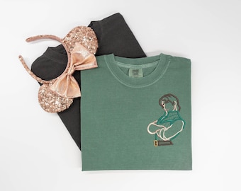 Camiseta bordada de Flynn Rider, camiseta bordada de Rapunzel, camiseta de Enredados, camiseta de Príncipe Disney, camiseta de Disney, camiseta sin mangas de Disney