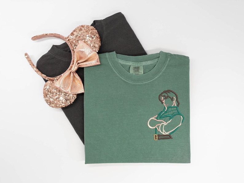 Flynn Rider embroidered Tshirt, Rapunzel embroidered shirt, Tangled t-shirt, Disney Prince Shirt, Disney tshirt, Disney Tanktop imagem 1