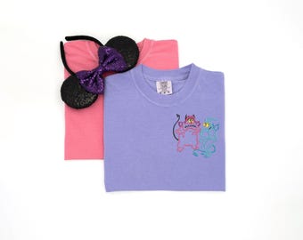 Camiseta bordada de Dolor y Pánico, Camiseta de Hércules de Disney, Sudadera de Villanos de Disney
