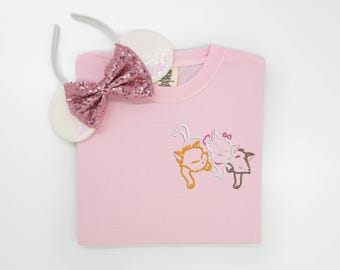 Camiseta bordada de Los Aristogatos: Camiseta de la mamá gata Marie