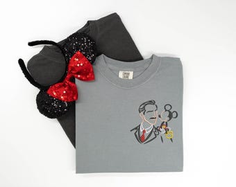 Walt and Mickey embroidered Tshirt, Partners shirt, Walt and Mickey sweatshirt, Walt Shirt, Mickey t-shirt, Disney tshirt, Disney Tanktop