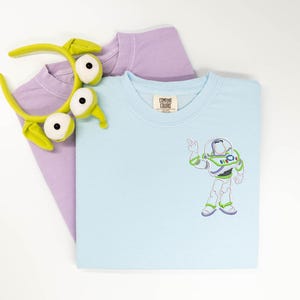 Toy Story Buzz Lightyear embroidered Sweatshirt, Toy Story embroidered shirt, Buzz t-shirt, Pixar Shirt, Pixar Pier shirt, Disney Tanktop
