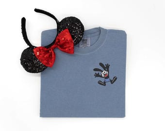 Oswald the Lucky Rabbit Embroidered Comfort Colors T-Shirt