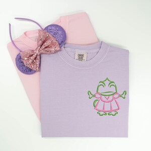 Pascal embroidered Tshirt, Rapunzel embroidered shirt, Tangled t-shirt, Disney Princess Shirt, Disney tshirt, Disney Tanktop