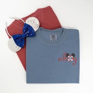 Disney Cruise embroidered Tshirt, Mickey Ahoy embroidered Crewneck, Disney Curise sweater, Disney Shirt, Disney tshirt, Disney Tanktop