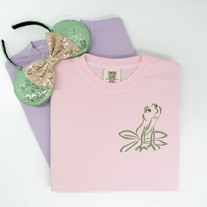 Princess Tiana embroidered Tshirt, Princess and the Frog shirt, Tiana tshirt, Tiana Frog Shirt, Disney Prince Shirt, Disney Tanktop