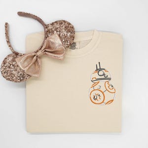 BB8 Droid Embroidered T-shirt - Star Wars Tee