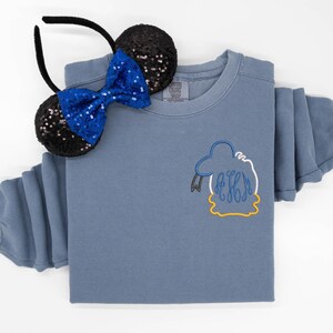 Donald Duck Monogram embroidered Tshirt, Disney Donald embroidered Crewneck, Donald Duck t-shirt, Donald Monogram, Disney Tanktop