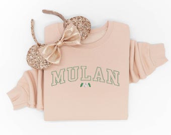Mulan embroidered Tshirt, Mulan embroidered shirt, Mulan varsity t-shirt, Disney Princess Shirt, Disney tshirt, Disney Tanktop