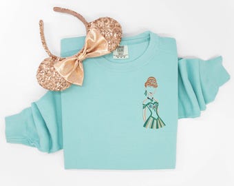 Disney Frozen Anna embroidered Crewneck, Disney embroidered sweatshirt, Anna crewneck, Disney Sweatshirt, Disney Crew, Disney Crewneck