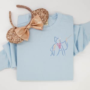 Fairy Godmother embroidered Crewneck, Godmother embroidered Crew, Cinderella Sweatshirt, Disney Sweatshirt, Disney Crew, Disney Crewneck image 1