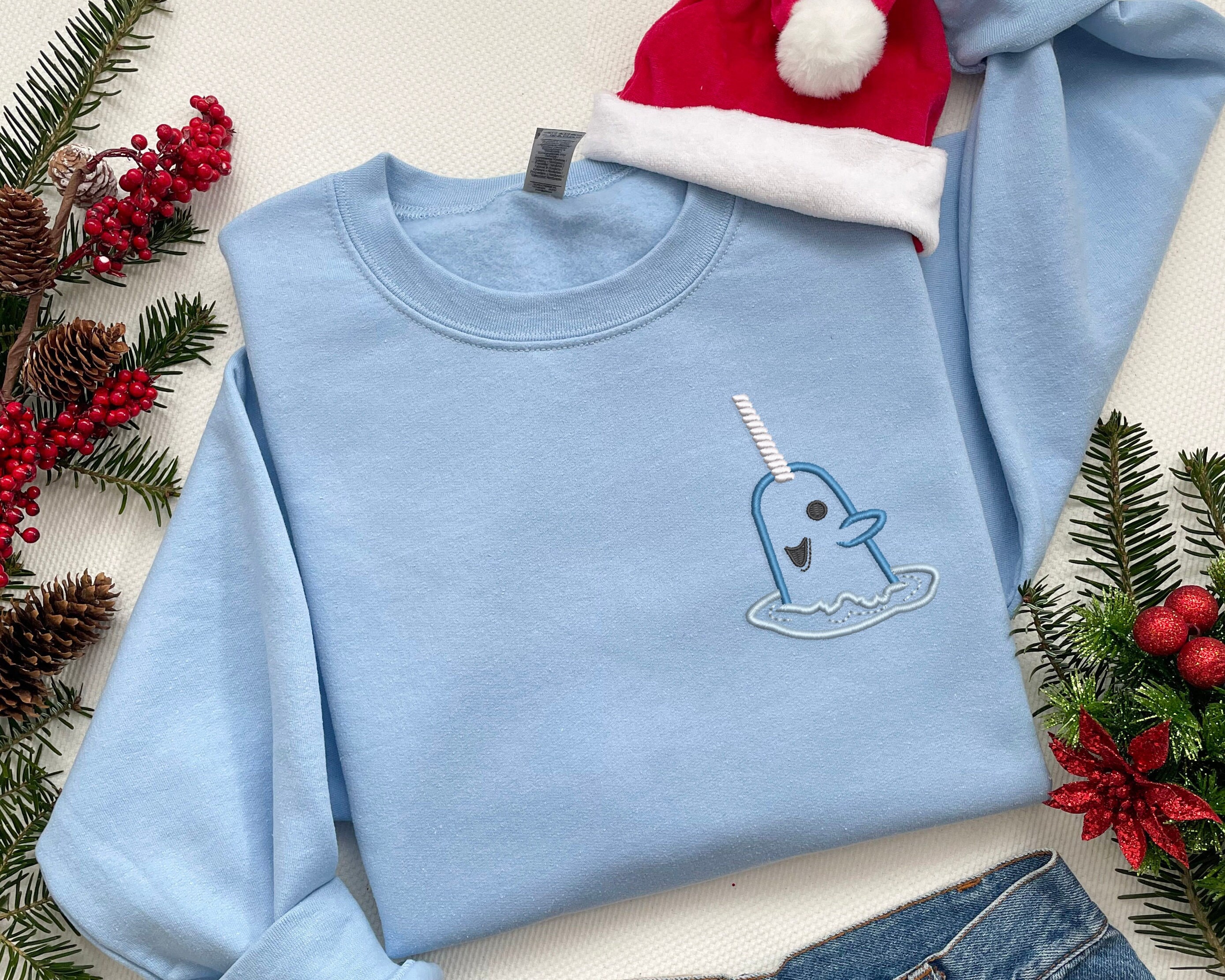 ELF The Movie Men's Narwhal Ugly Christmas Sweater Knit Pullover