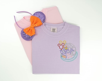 Figment Embroidered Comfort Colors T-Shirt, EPCOT Imagination