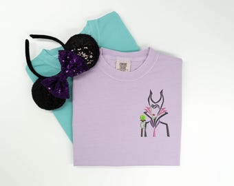 Maleficent embroidered Tshirt, Sleeping Beauty embroidered shirt, Disney Princess Shirt, Disney tshirt, Disney Tanktop