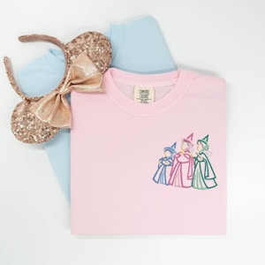 Sleeping Beauty Embroidered Tshirt, Godmother embroidered sweatshirt, Fairy Godmother shirt, Princess Shirt, Disney t-shirt, Disney Tanktop