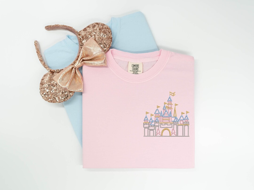 Disneyland Castle Embroidered Tshirt, Sleeping Beauty Castle