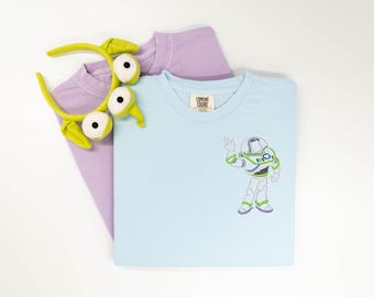 Toy Story Buzz Lightyear embroidered Sweatshirt, Toy Story embroidered shirt, Buzz t-shirt, Pixar Shirt, Pixar Pier shirt, Disney Tanktop