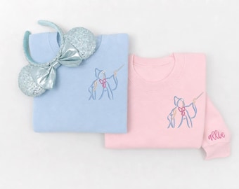 Fairy Godmother embroidered Crewneck, Godmother embroidered Crew, Cinderella Sweatshirt, Disney Sweatshirt, Disney Crew, Disney Crewneck