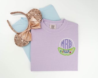 Buzz Lightyear Monogram Embroidered T-shirt - Comfort Colors