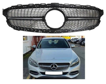 Carbon Leather Remote Key Cover for Mercedes W205 C Class C300 C350 C400 C63 AMG