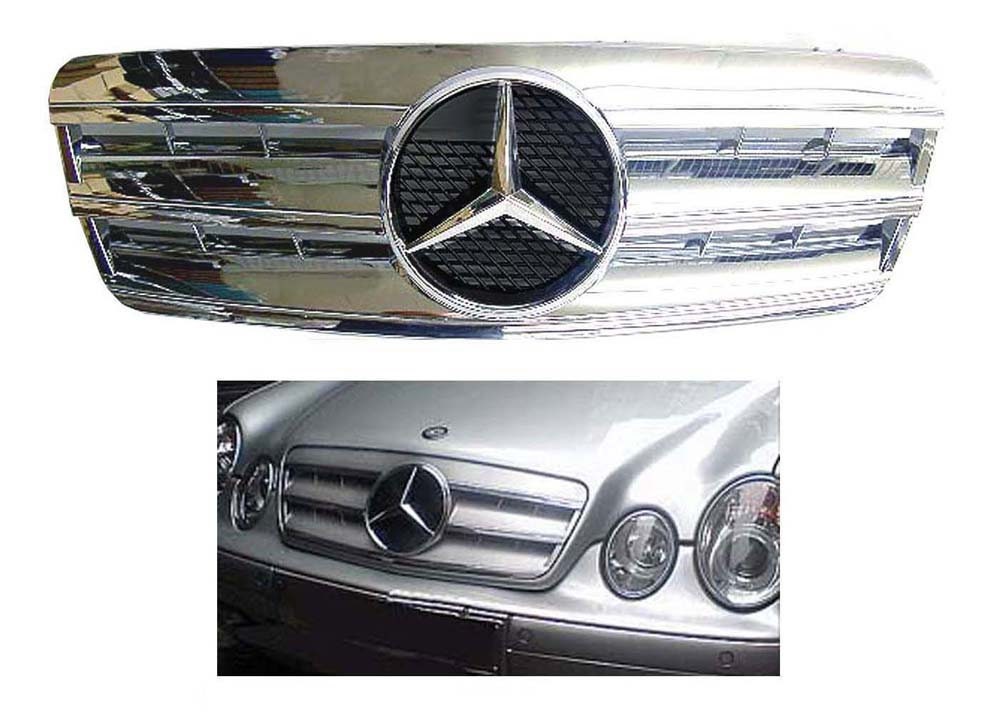 2003 2004 2005 2006 2007 2008 2009 CLK AMG style grille black-chrome with star factory replacement brand new CLK320 CLK230 CLK350 CLK500 2003 2004 2005 2006 2007 2008 2009 CLK AMG style grille black-chrome with star factory replacement brand new CLK320 CLK230 CLK350 CLK500