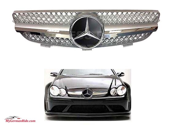 2003 2004 2005 2006 2007 2008 2009 CLK AMG style grille black-chrome with star factory replacement brand new CLK320 CLK230 CLK350 CLK500 2003 2004 2005 2006 2007 2008 2009 CLK AMG style grille black-chrome with star factory replacement brand new CLK320 CLK230 CLK350 CLK500