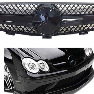 2003 2004 2005 2006 2007 2008 2009 CLK AMG style grille black-chrome with star factory replacement brand new CLK320 CLK230 CLK350 CLK500 2003 2004 2005 2006 2007 2008 2009 CLK AMG style grille black-chrome with star factory replacement brand new CLK320 CLK230 CLK350 CLK500