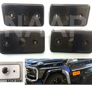 G-Wagon Smoke Side Marker set 4 G500 G550 G55 G63 2000-2014 light lamp (Light Bulbs Are Not Included)