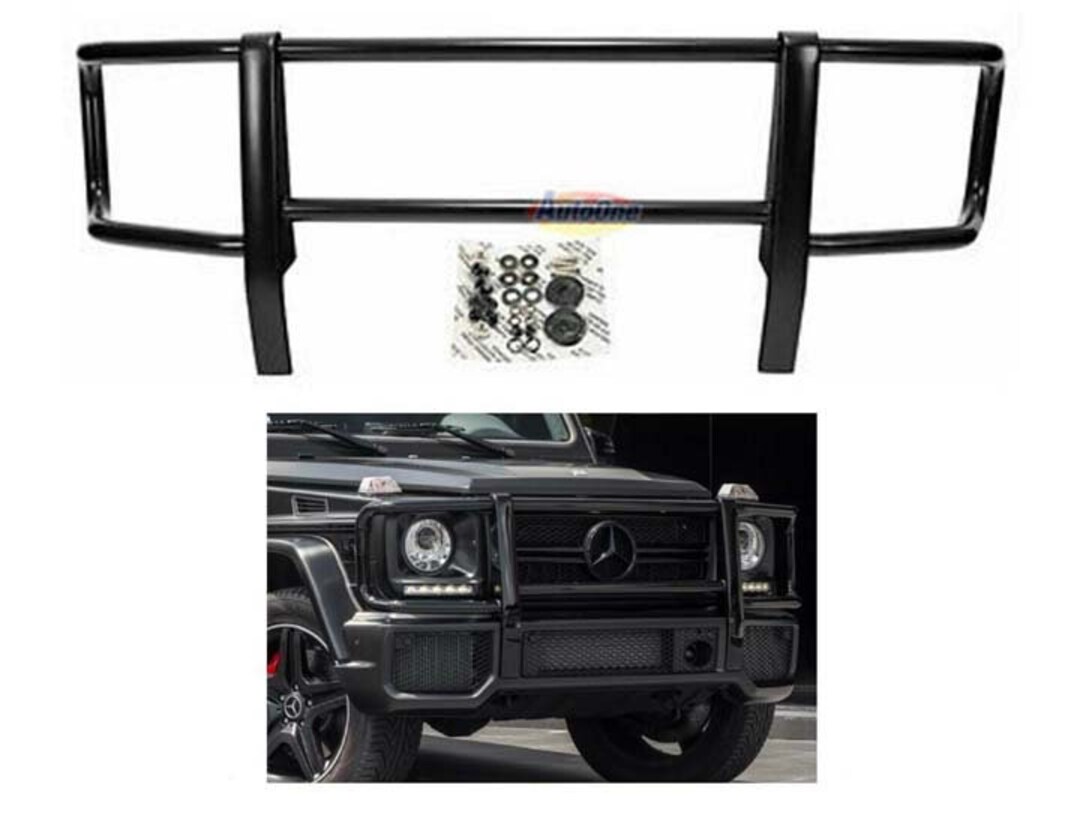 G63 Front Black Grille Guard Brushed Pushed Bar W463 G500 G550 G550