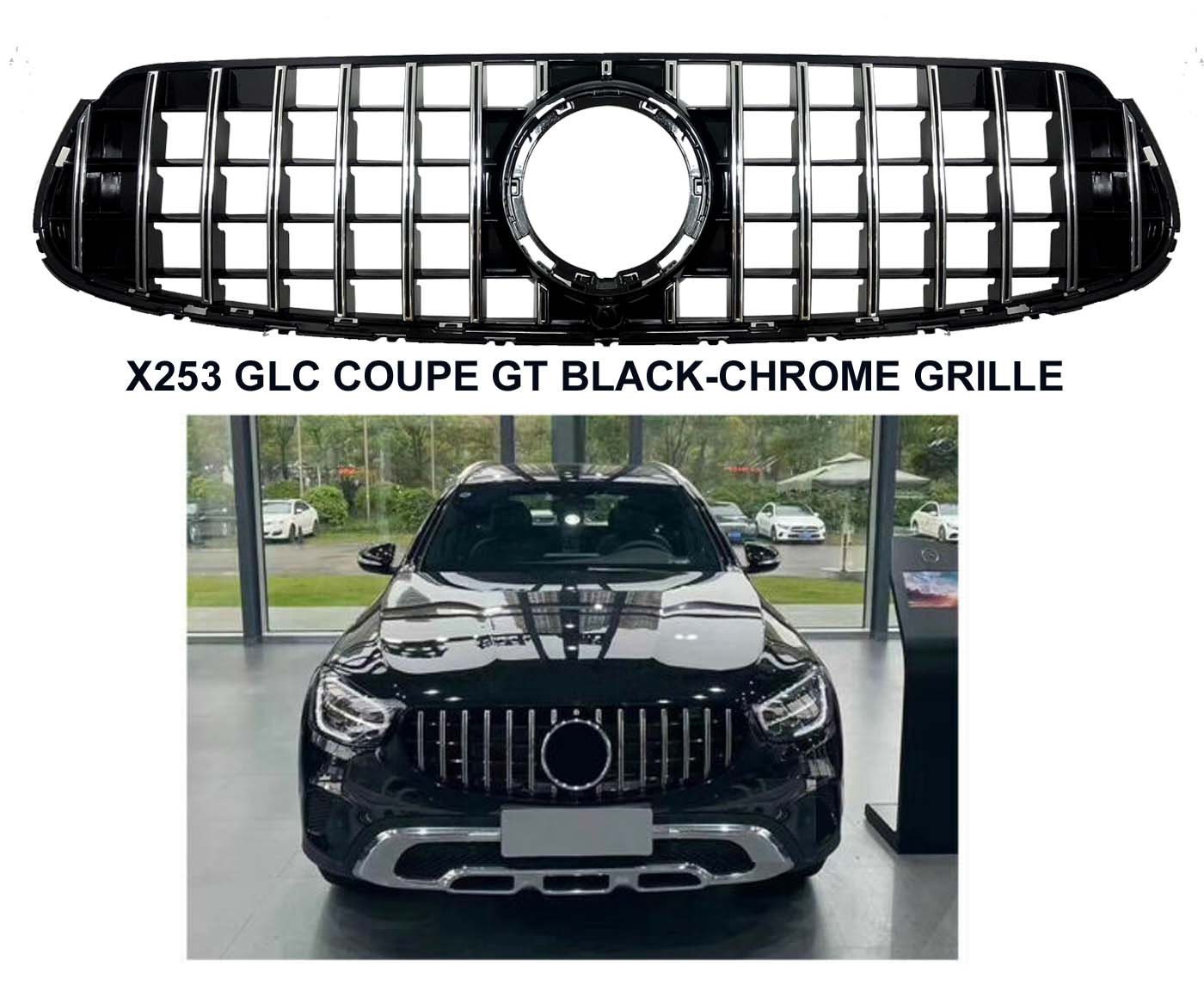 Black grille Panamericana Mercedes GLC X254 2022 2023 2024