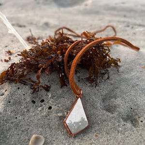 Sea pottery/sea foam pendant
