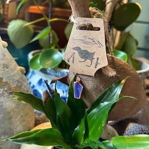 Tiny Blue Sea Pottery Pendant.