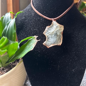 Clear Slag/ Seaglass Pendant
