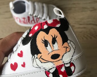 Disney Scarpine Neonata Soft-Sole Disney Minnie Bianco | w40101-1000