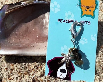 Smokey Quartz healing gemstone pet collar charm