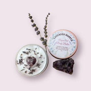 Argon Oil Whipped Body Butter with Lavender, Spa Gift, Skin Moisturizer