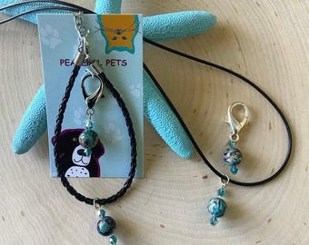 Passendes Haustier Besitzer Jaspis Schmuck Set | Halskette mit Anhänger