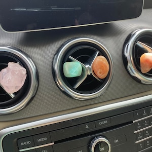 Crystal Car Protection Stones - Gemstone Air Vent Charm - Car Vent Clips - Crystal Gemstone Car Accessory