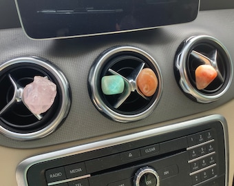 Crystal Car Vent Charm – Gemstone Car Accessory for Protection