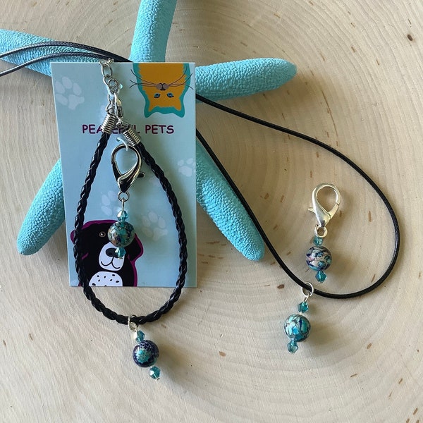 Matching pet and owner healing jewelry set. Pet and owner bracelet or necklace set. Crystal, gemstone pet and owner sets.