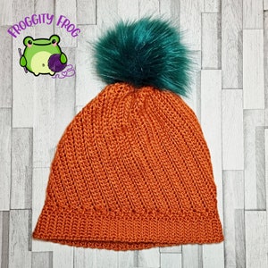 Swirled Pumpkin Hat Crochet Pattern, Autumn Beanie Hat Pattern