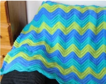 Smooth Ripple Afghan Crochet Pattern for Beginners