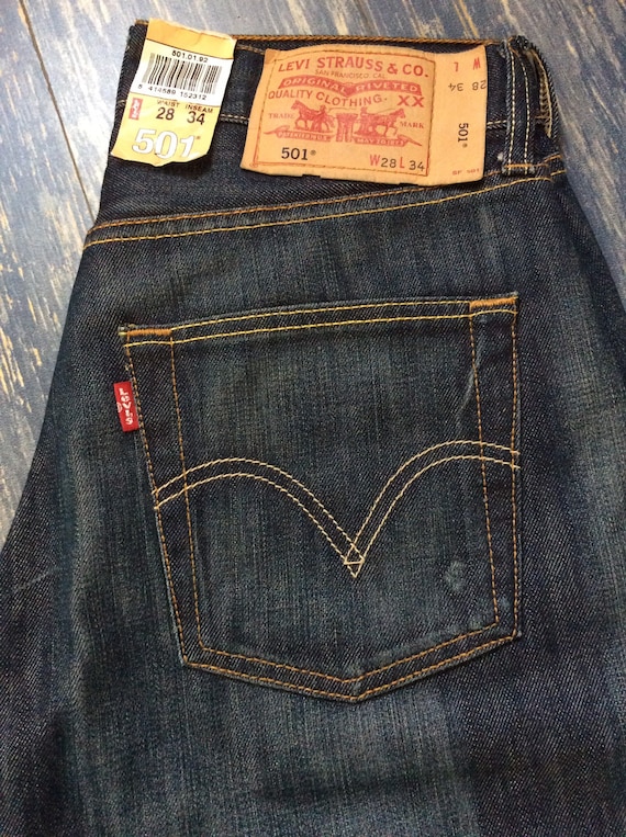 Levis Jeans 501 Sz. 28 | Etsy